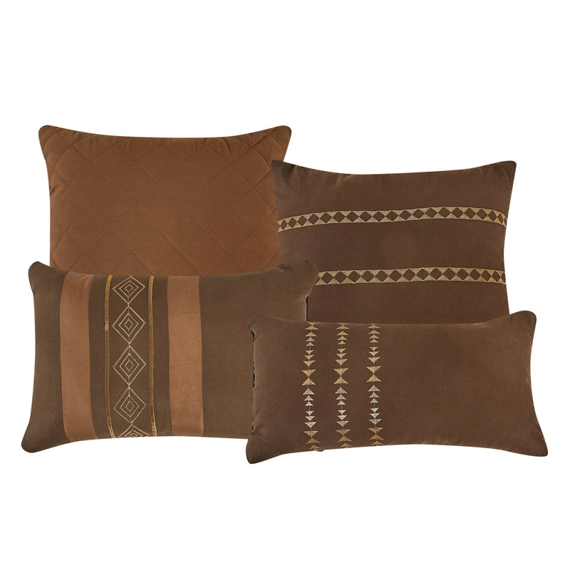 Ensemble d'édredon en microfibre 7 pièces Zuza, Édredon de grande taille et 6 pièces supplément
