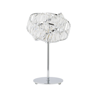 36Cm Silver Table Lamp