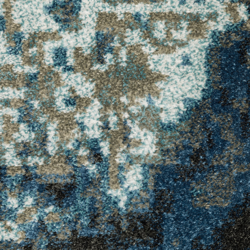 Abstract Indoor Rug, Rectangle 6'7" x 9'2"