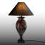 Lampe de chevet en tissu antique
