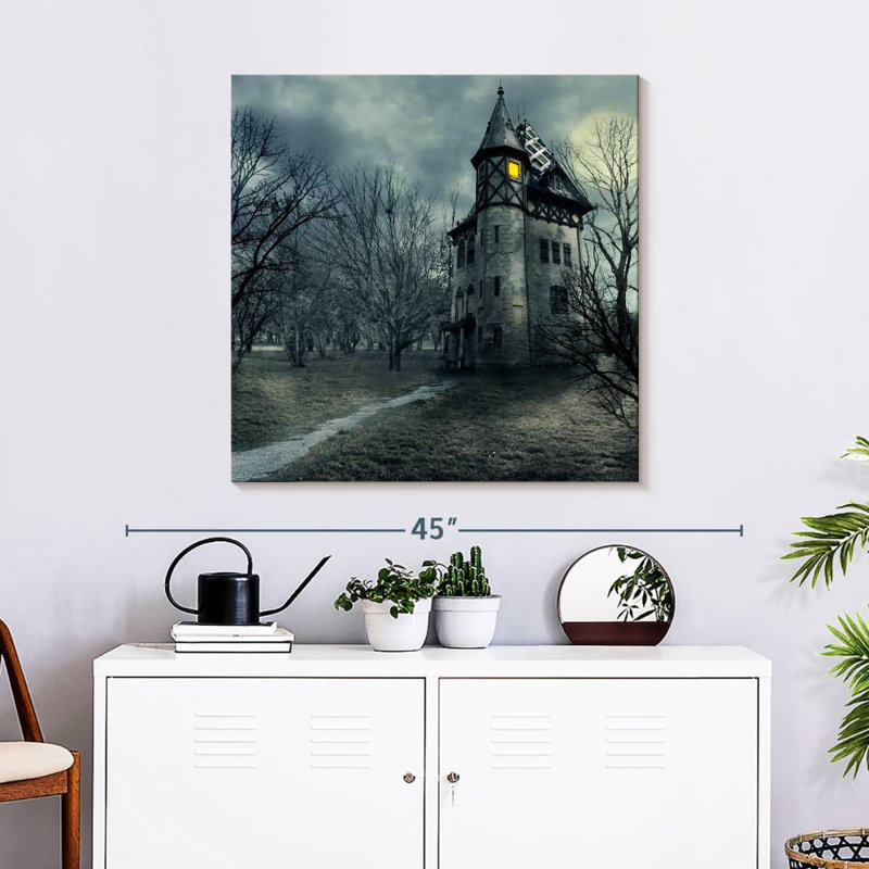 Hitzel Haunted House, 30" H x 30" W