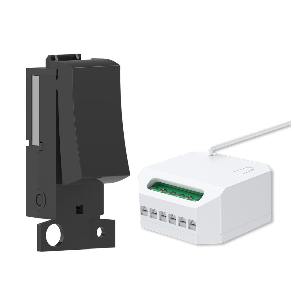 Ener - J Wireless Kinetic Grid Switch with WiFi 5A RF Mini Receiver Black 240V