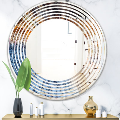 Miroir mural moderne et contemporain "wave close up modern"