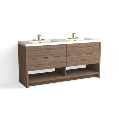 Vue 72" W Freestanding Double Bathroom Vanity