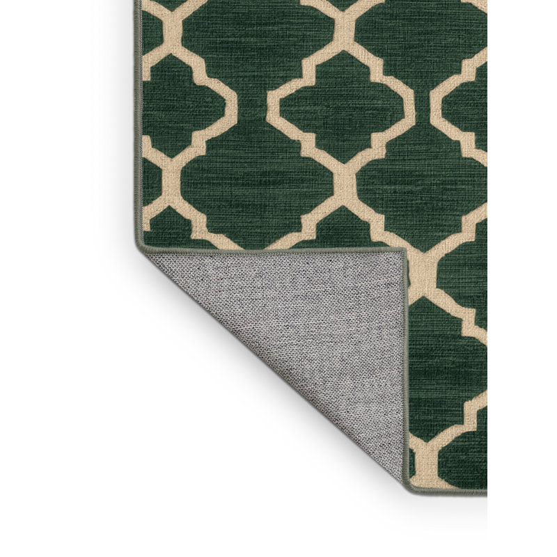 Tapis vert en treillis lavable à la machine, Carré 6 pi
