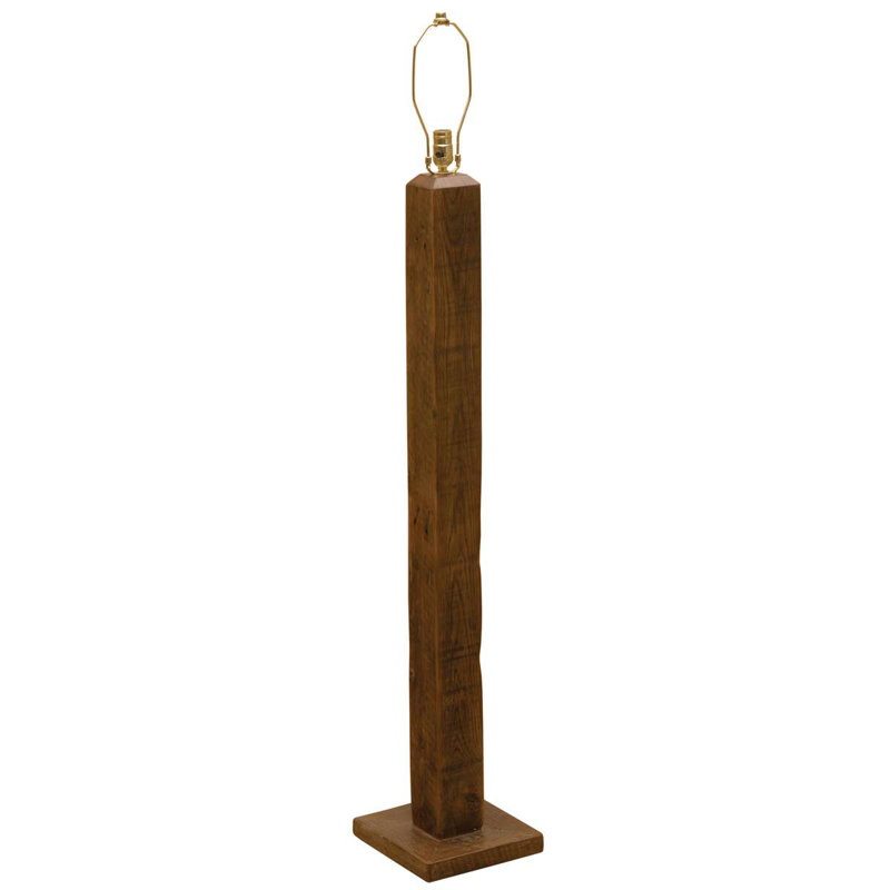 Fireside Lodge Barnwood Floor Lamp without Lamp Shade
