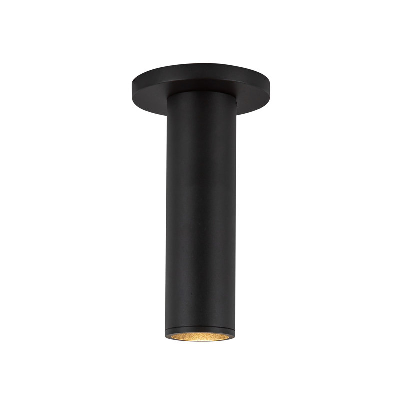 Lorna 8-in (2-in Dia.) 36 Degree Optic Black LED Ceiling Mount, 8" H x 4.38" W x 4.38" D, Black, 10 W