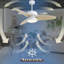 Light Pro 52 po Ventilateur de plafond intelligent DEL blanc avec télécommande
