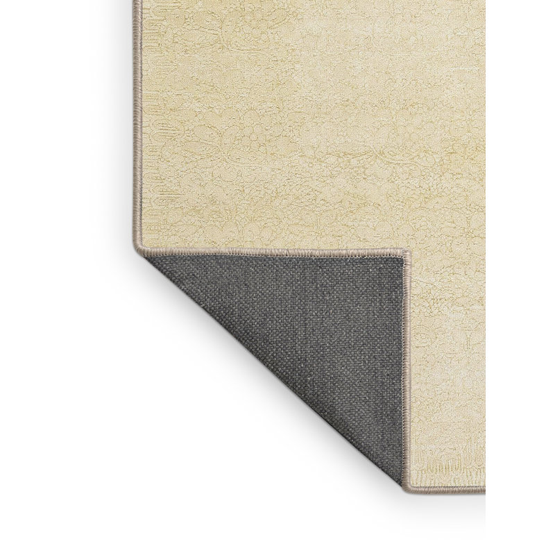 Tapis de zone crème/brun contemporain, Rectangle 2 pi x 3 pi