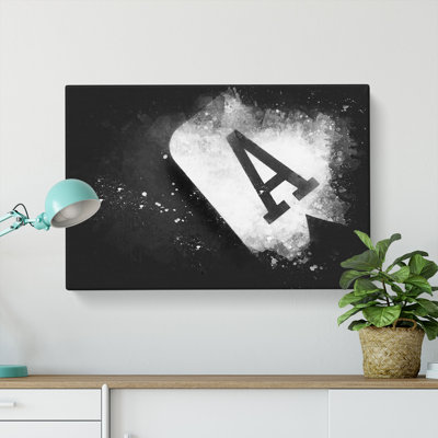 The Ace of Spades - Wrapped Canvas