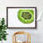 A Slice Of Kiwi Fruit - Single Picture Frame Painting-55457455-55457460