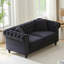 Canapé Chesterfield moderne en velours capitonné
