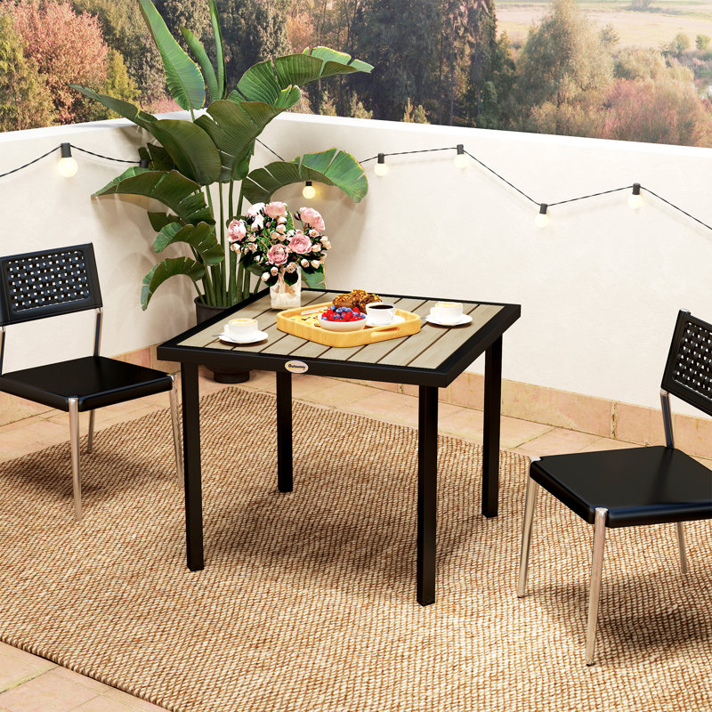 Square 4 - Person 86Cm L Outdoor Table, Brown