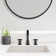 Uomo 8” Widespread Cross Handle 3-Hole Bathroom Faucet In Matte Black