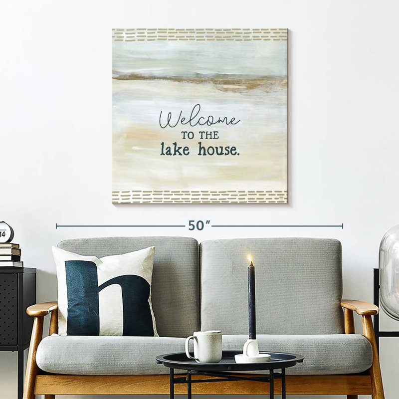 Khylige Lake Escape Welcome Wall Sign, 30" H x 30" W