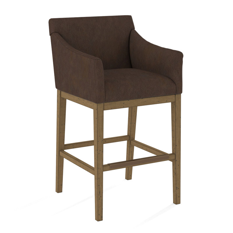 Upholstered Stool, Applause Choco Suisse, English Saddle
