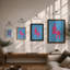 Seated Figure in Pink Modern - Framed Print-1943973110-1943973111