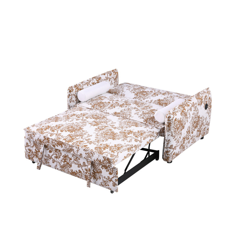 Canapé convertible Soft Boucle à deux chambres à coucher avec canapé-lit à 2 places réglable et 2 oreillers pour les petits salons et les appartements