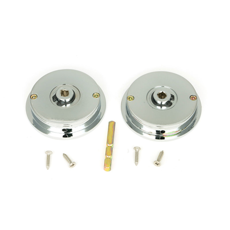Door Accessory, 6cm H x 6cm W x 1.3cm D, Polished Chrome