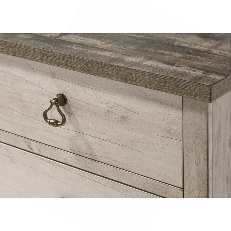 Commode et commode en bois flotté vieilli 1Pc