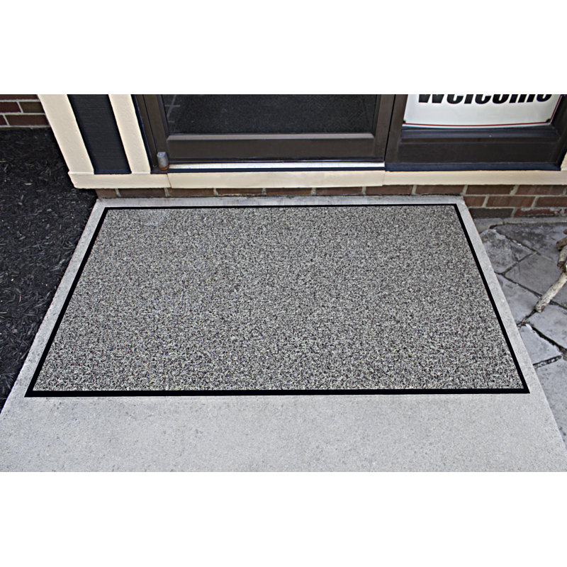 Tapis de porte d'extérieur Stewie, Brun/beige, l 48 po x L 72 po