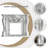 59.06"Gray White Natural Marble Decorative Fireplace Mantel-118625818-118625816