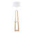 Cosmo Shelf Contemporary/Glam Floor Lamp In Marble And Metal With Linen Shade-1953516528-1953516533