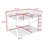 Metal Bunk Bed with Guardrails and Safety Ladder-302449335
