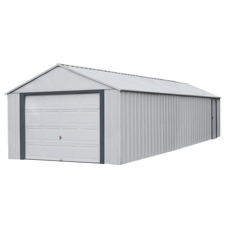Murryhill 12' x 24' Gray Galvanized Steel Garage Kit