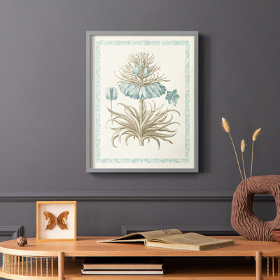 Willow Blue Besler II Framed Print - Solid Wood