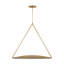 Peter Bristol Cymbal 1-light X-Large Pendant in Dark Bronze/Natural Brass with Brass shade-15668497