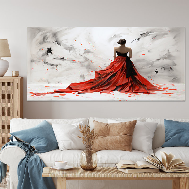 Fashion Fashion Elegance Unveile I - impression sur toile, Toile tendue, H 28 po x l 60 po x P 1,5 po