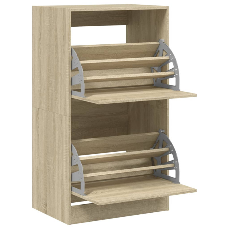 12 Pair Shoe Storage Cabinet, Sonoma Oak