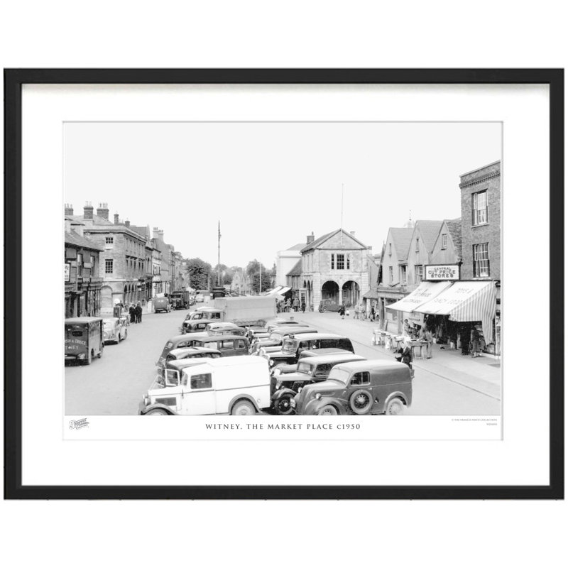 Witney, The Market Place C1950 by Francis Frith - Single Picture Frame Print, 28cm H x 36cm W x 2.3cm D