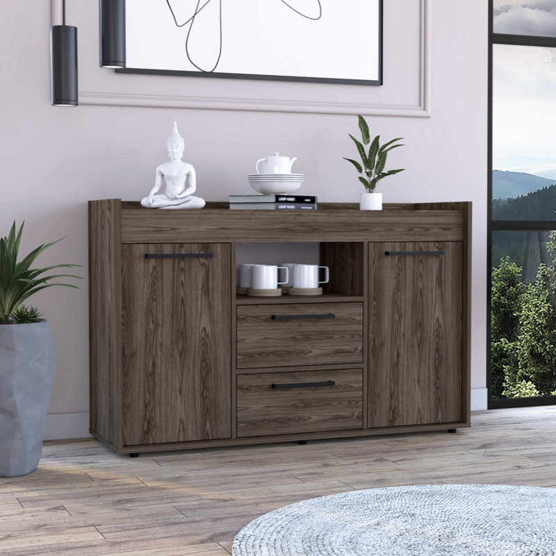 Buffet Perssiu, salon, noyer foncé