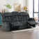 Oxier 84'' Wide Microsuede Manual Reclining Sofa, 3-Seater Recliner Couch with Skin-Friendly Upholstery