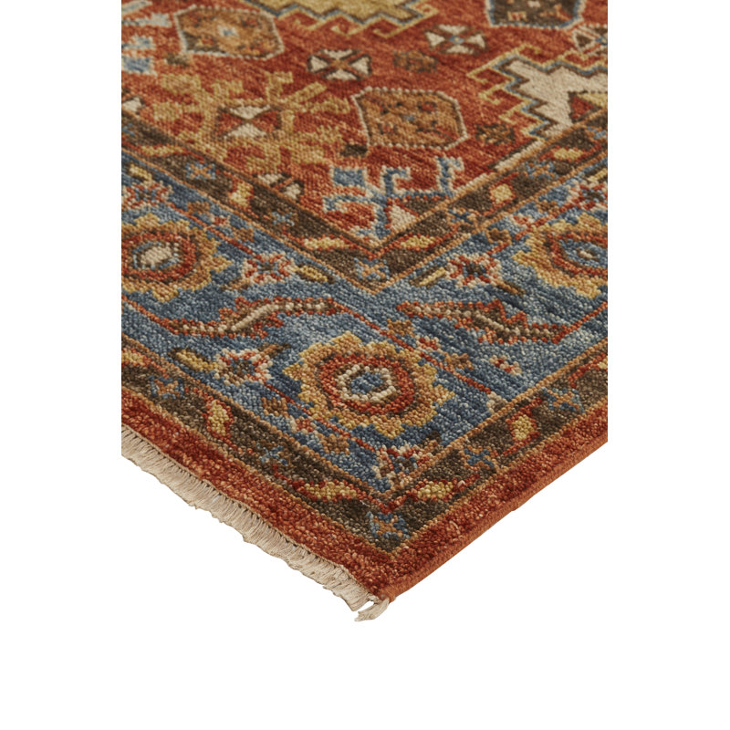 Carrington Hand Knotted Wool Oriental Area Rug, Rectangle 2' x 3'