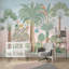 Papier peint paysage tropical avec palmiers-297101900-297101897