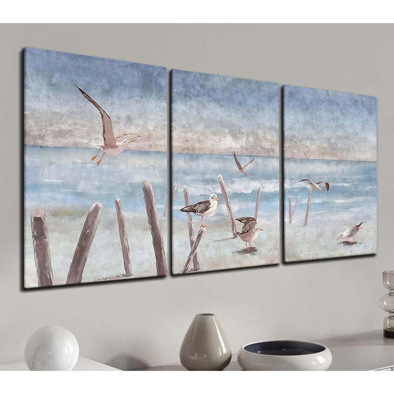 3 Piece Wrapped Canvas Wall Art, 60 cm H x 120 cm W