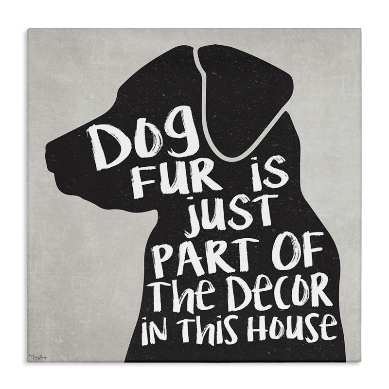 «Dog Daccor Expression Humor Black Lab Family Pet» par Gigi Louise - impression d'art graphique, H 17 po x l 17 po