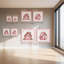 Ensemble de 2 impressions sur toile Ribboned Holiday-26607283-26607267-26607275