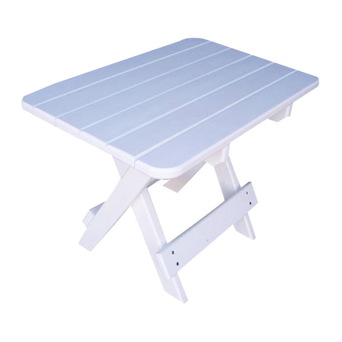Table d'appoint pliable Ansel, Blanc alpin