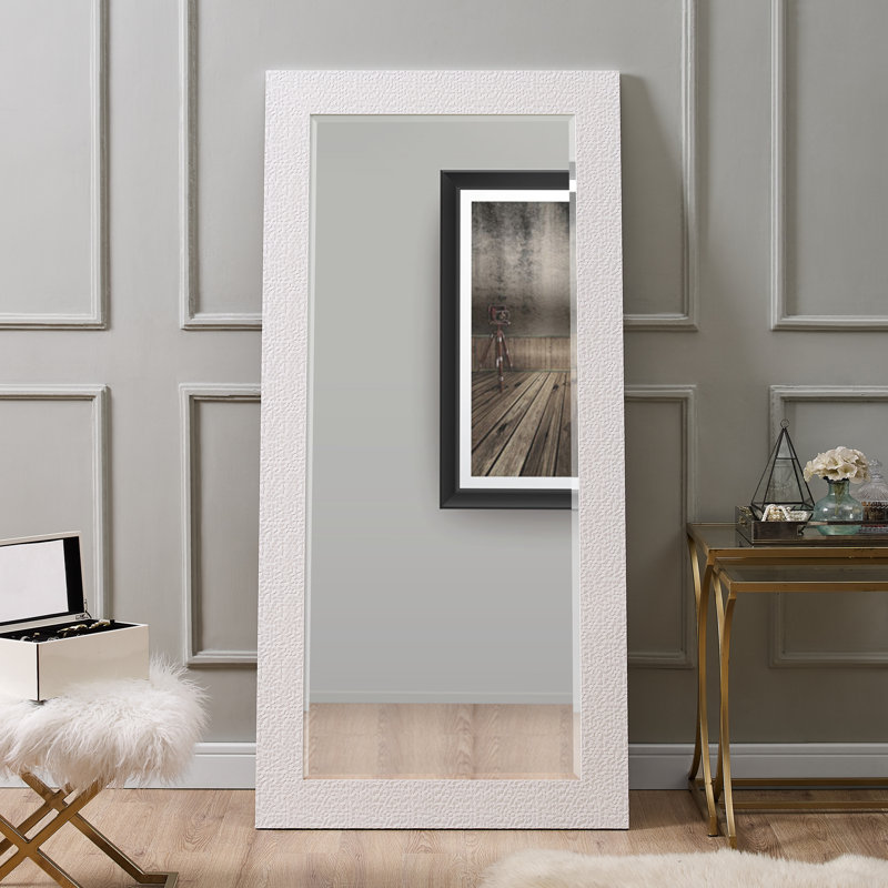 Janaliz Freestanding Cheval Full Length Floor Mirror Body Mirrors Standing Large Mirror, 66" x 32"