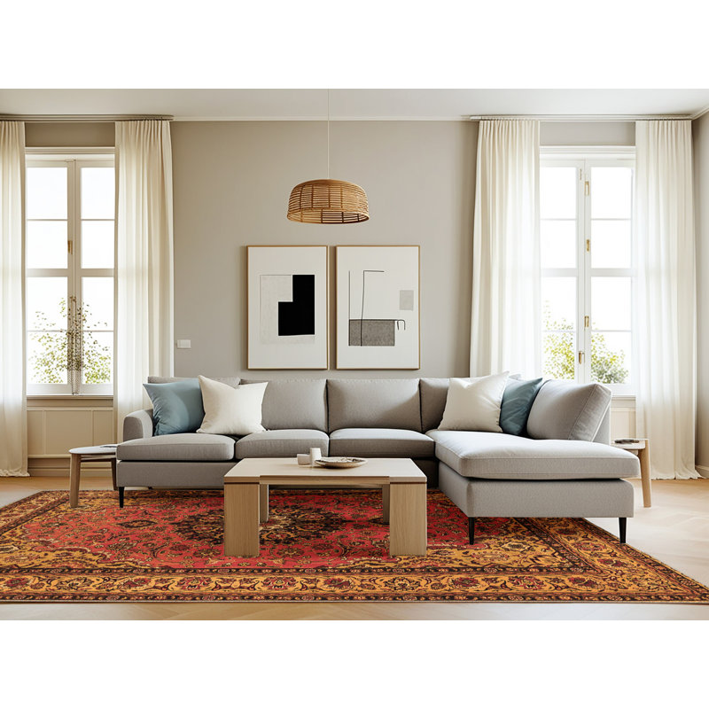 Nealla Performance Floral Indoor Rug, Rectangle 8' x 12'