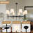 8-light Dimmable White Classic / Traditional Chandelier Farmhouse Chandelier Transitional Chandelier For Living Room