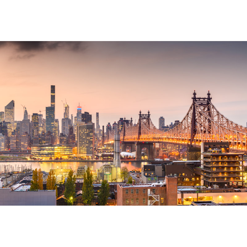 «Delpino Queensboro Bridge on Canvas» par Sean Pavone, photographie, H 8 po x l 12 po