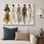 «Chic Neutral Runway Women», œuvre d'art moderne sur toile encadrée, impression sur toile-134440989-134440990