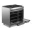 Cuisinière à gaz Verona Ultima Series 36 pouces à double four et 5 brûleurs scellés (gaz naturel, acier inoxydable)