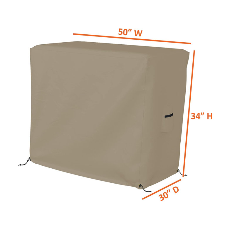 Heavy Duty Multipurpose Waterproof Bar Cart Cover, Outdoor Serving Cart Cover, Beverage Cart Cover, 34" H x 50" W x 30" D