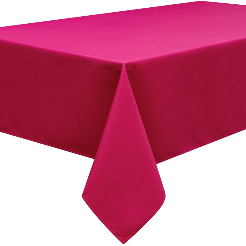 140×180cm (55×70in) Rectangular Premium Fabric Tablecloth, Fuchsia